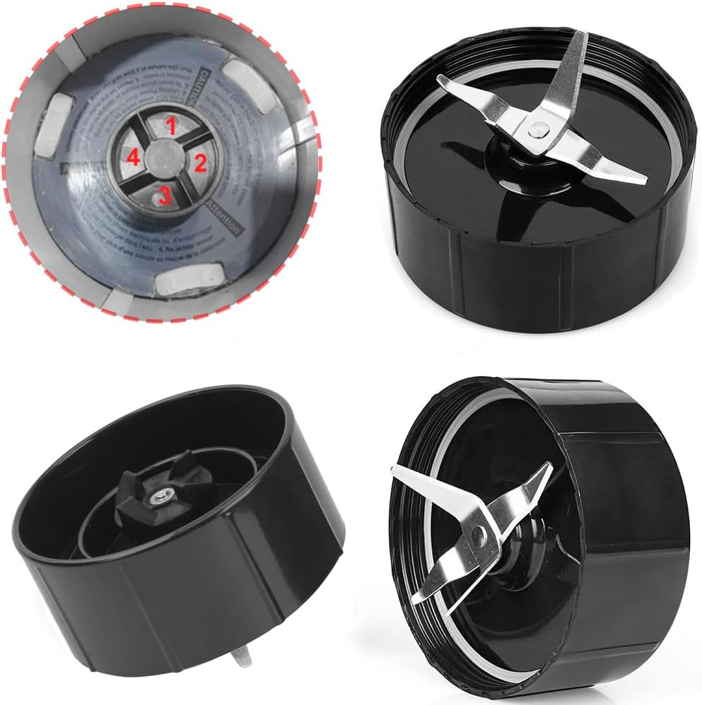 3 Piezas Cuchillas de Repuesto para Magic Bullet Batidora Blender MB1001, Cuchillas Extractora, Pieza de repuesto para Licuadora Exprimidor Magic Bullet 250W